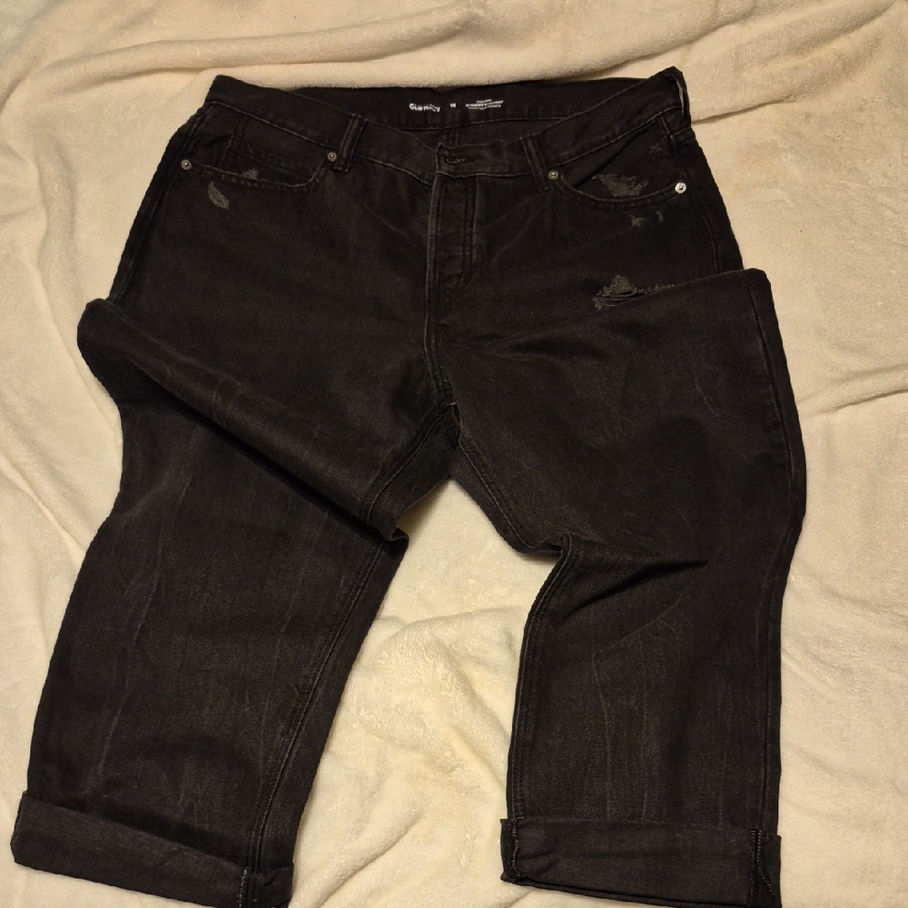 Old Navy Black Straight Leg Jeans